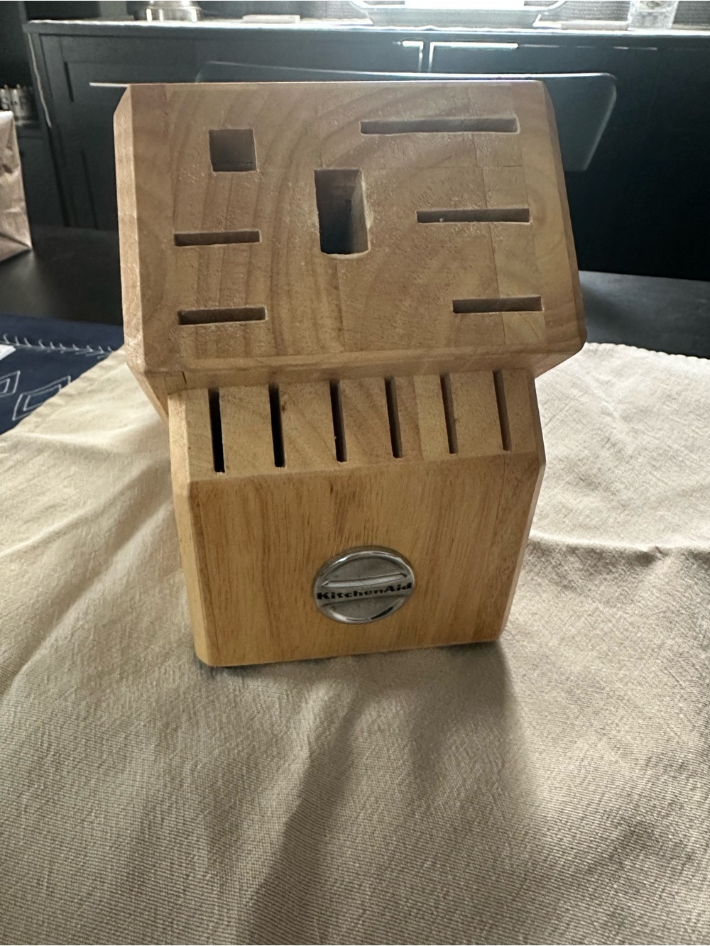 KitchenAid Natural Wood Knife Block with Multiple Slots